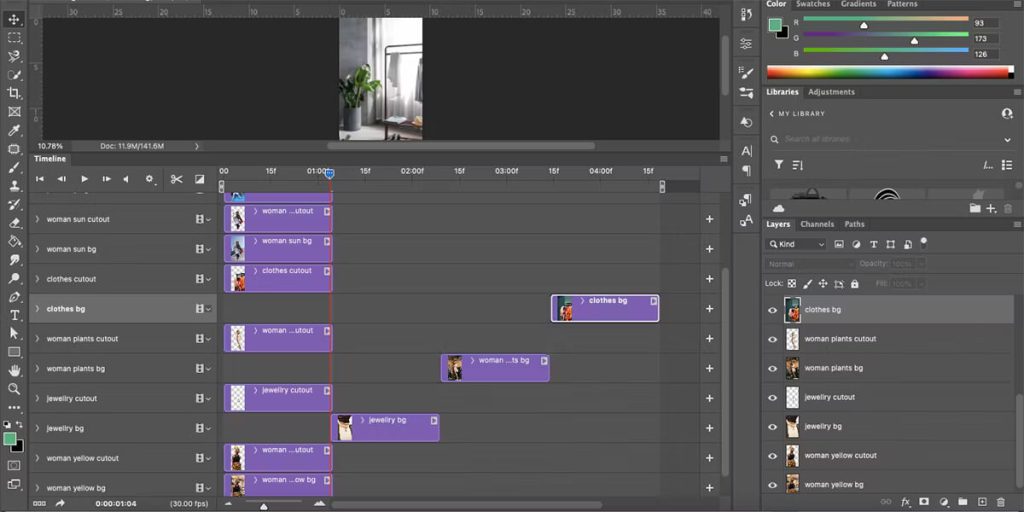 ایجاد حلقه های متحرک